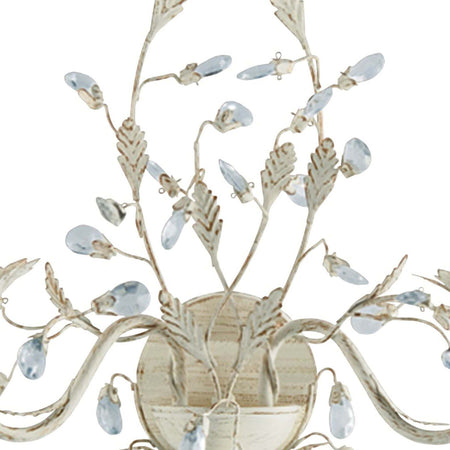 Applique-Classica-Almandita-Acciaio-Bianco-Vetro-Oro-2-Luci-E14
