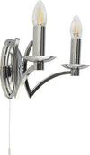 Applique-Classica-Ascot-Acciaio-Cromo-2-Luci-E14