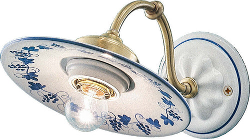 Applique-Classica-Asti-Ceramica-E-Ottone-Satinato-Decorato-Filo-Blu-1-Luce-E27