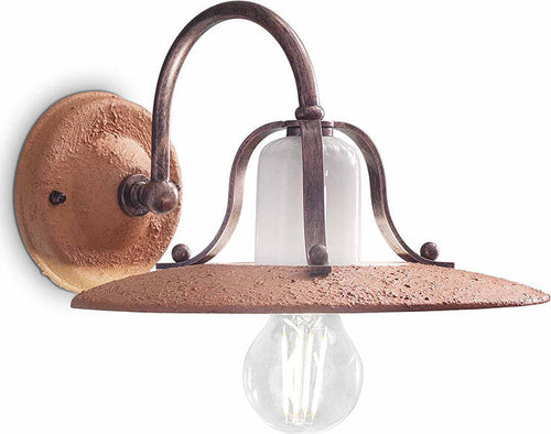 Applique-Classica-Bologna-Metallo-E-Ceramica-Nero-Sfumato-Rame-1-Luce-E27