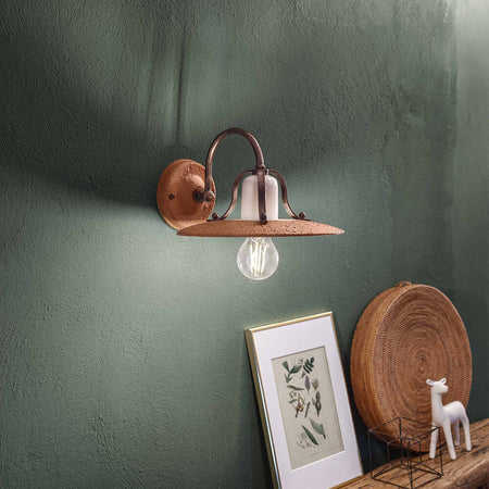Applique-Classica-Bologna-Metallo-E-Ceramica-Nero-Sfumato-Rame-1-Luce-E27