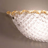 Applique-classica-DUE-P-HIVE-2698-AP-E27-LED-vetro-graniglia-cristallo-ambra-lampada-parete-vaschetta