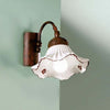 Applique-classica-Due-P-illuminazione-ANNA-AP1-E14-LED-metallo-ceramica-lampada-parete