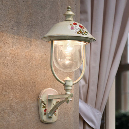Applique-Classica-Esterno-Bari-Metallo-Ceramica-Bianco-Sfumato-Oro-1-Luce-E27