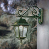 Applique-Classica-Esterno-Gorizia-Metallo-Ceramica-Verde-Sfumato-Oro-1-Luce-E27