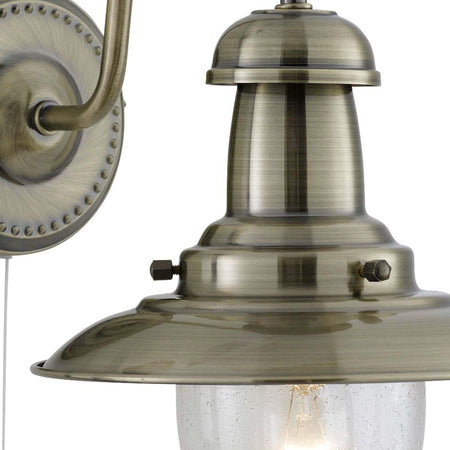 Applique-Classica-Fisher-Man-Acciaio-Adjustable-Vetro-1-Luce-E27