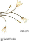 Applique-classica-Flami-ORCHIDEA-6303-A2F-G9-LED-ferro-vetro-lampada-parete