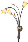 Applique-classica-Flami-ORCHIDEA-6303-A3F-G9-LED-ferro-vetro-lampada-parete