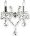Applique-Classica-Florian-Metallo-Cristallo-Cromo-2-Luci-E14
