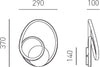 Applique-classica-Gea-Luce-DIVA-A-LED-alluminio-silicone-lampada-parete