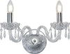 Applique-Classica-Hale-Acciaio-Cromo-Vetro-Trasparente-2-Luci-E14