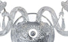 Applique-Classica-Hale-Acciaio-Cromo-Vetro-Trasparente-2-Luci-E14