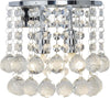 Applique-Classica-Hanna-Acciaio-Cromo-Vetro-2-Luci-G9