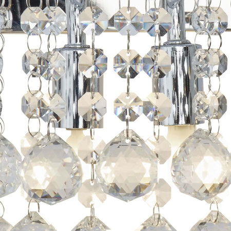 Applique-Classica-Hanna-Acciaio-Cromo-Vetro-2-Luci-G9