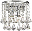 Applique-Classica-Hanna-Acciaio-Cromo-Vetro-Trasparente-2-Luci-G9