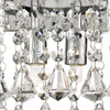 Applique-Classica-Hanna-Acciaio-Cromo-Vetro-Trasparente-2-Luci-G9