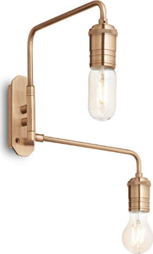 Applique-classica-Ideal-Lux-TRIUMPH-160245-AP2-E27-LED-orientabile-metallo-lampada-parete
