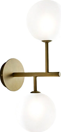 Applique-classica-Illuminando-BOLLE-AP-2-OR-G9-LED-metallo-vetro-lampada-soffitto-parete