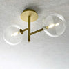 Applique-classica-Illuminando-BOLLE-AP-2-OR-G9-LED-metallo-vetro-lampada-soffitto-parete