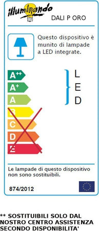 Applique-classica-Illuminando-DALI-P-OR-LED-metallo-lampada-parete-orientabile