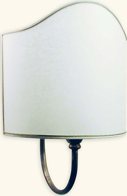 Applique-classica-Lampadari-Bartalini-ALKI-A1G-E27-LED-ottone-tessuto-lampada-parete