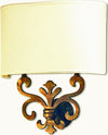 Applique-classica-Lampadari-Bartalini-SILVY-AP2-OV-E14-LED-ottone-tessuto-lampada-parete