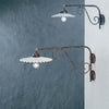 Applique-Classica-L'Aquila-Metallo-E-Ceramica-Nero-Sfumato-Argento-1-Luce-E27