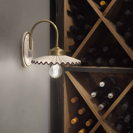 Applique-Classica-L'Aquila-Ottone-E-Ceramica-Decorato-Filo-Marrone-1-Luce-E27
