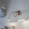 Applique-Classica-Lecco-Metallo-E-Ceramica-Ruggine-Decorato-2-Luci-E14