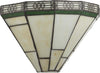 Applique-Classica-New-York-Acciaio-Nero-Vetro-Verde-1-Luce-E14
