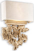 Applique-Classica-Peter-Materie-Plastiche-Canvas-Beige-2-Luci-E14