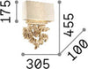 Applique-Classica-Peter-Materie-Plastiche-Canvas-Beige-2-Luci-E14