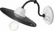 Applique-Classica-Potenza-Ferro-E-Ceramica-Nero-E-Decorata-Lucida-1-Luce-E27