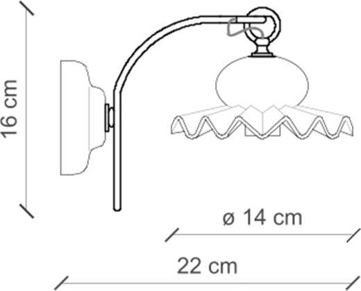 Applique-Classica-Roma-Metallo-E-Ceramica-Nero-Sfumato-Rame-1-Luce-E14