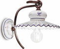 Applique-Classica-Roma-Metallo-E-Ceramica-Nero-Sfumato-Rame-1-Luce-E27