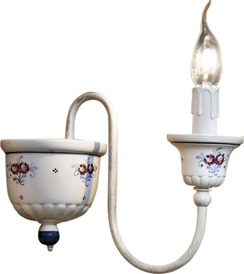 Applique-Classica-Sanremo-Metallo-E-Ceramica-Bianco-Sfumato-Argento-1-Luce-E14
