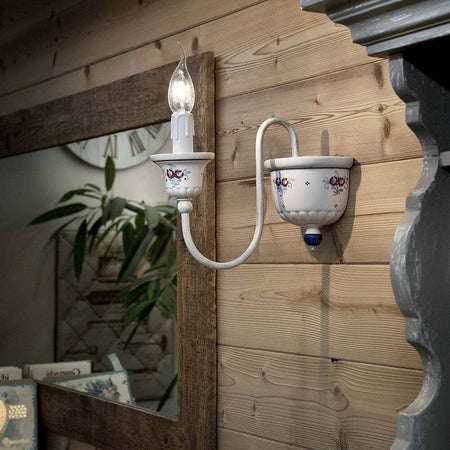 Applique-Classica-Sanremo-Metallo-E-Ceramica-Bianco-Sfumato-Argento-1-Luce-E14