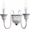 Applique-Classica-Sanremo-Metallo-E-Ceramica-Bianco-Sfumato-Argento-2-Luci-E14