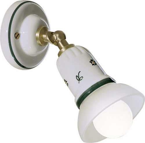 Applique-Classica-Savona-Ceramica-E-Ottone-Satinato-Decorato-Filo-Blu-1-Luce-E14