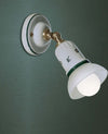 Applique-Classica-Savona-Ceramica-E-Ottone-Satinato-Decorato-Filo-Blu-1-Luce-E14