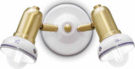 Applique-Classica-Savona-Ceramica-E-Ottone-Satinato-Decorato-Filo-Blu-2-Luci-E14