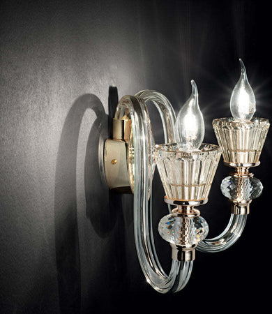 Applique-Classica-Strauss-Vetro-Oro-2-Luci-E14