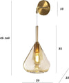 Applique-classica-Top-Light-KONA-1177-OS-A-AM-E27-LED-lampada-parete-vetro