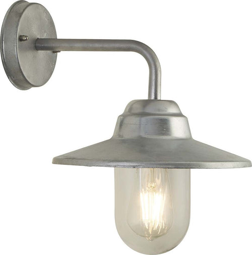 Applique-Classica-Toronto-Acciaio-Argento-Vetro-Trasparente-1-Luce-E27