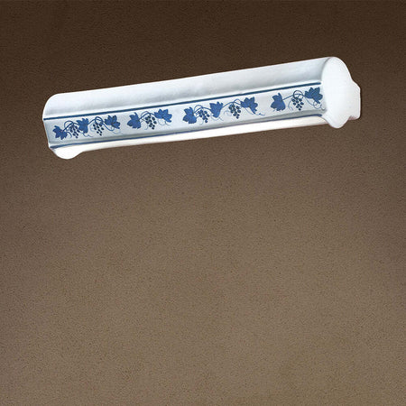 Applique-Classica-Trieste-Bianco-Decorato-Filo-Blu-2-Luci-E14