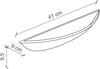 Applique-Classica-Trieste-Bianco-Decorato-Filo-Marrone-1-Luce-R7S