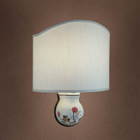 Applique-Classica-Trieste-Bianco-Decorato-Filo-Verde-1-Luce-E14
