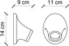 Applique-Classica-Trieste-Bianco-Lucido-1-Luce-E27