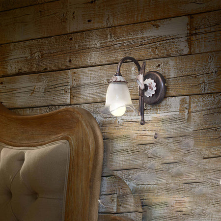Applique-Classica-Vicenza-Metallo-E-Ceramica-Nero-Sfumato-Rame-1-Luce-E14