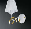 Applique-Classico-1-Luce-Ferro-Battuto-Bianco-e-Oro-con-Paralume-Serie-Bandolo